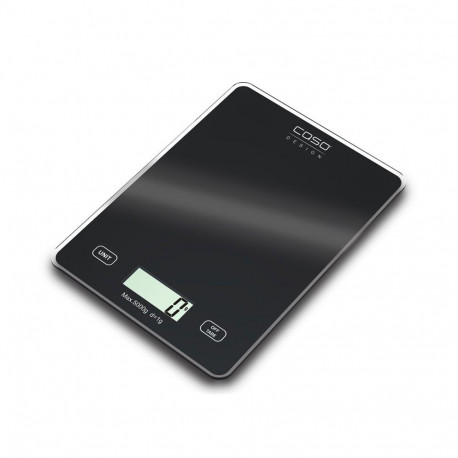 Caso Kitchen scale Slim Maximum weight (capacity) 5 kg, Graduation 1 g, Black