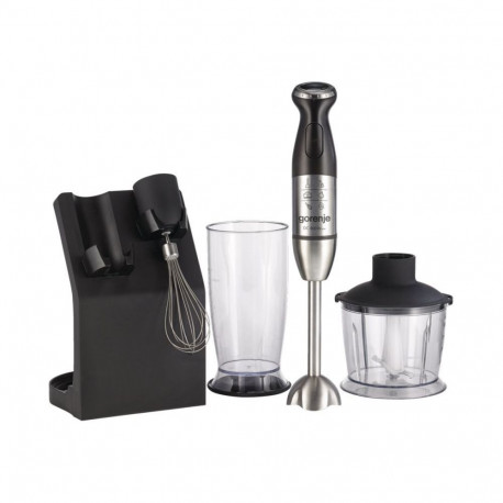 GORENJE Blender HBC807QB Hand Blender, 800 W, Number of speeds Variable, Chopper, Black
