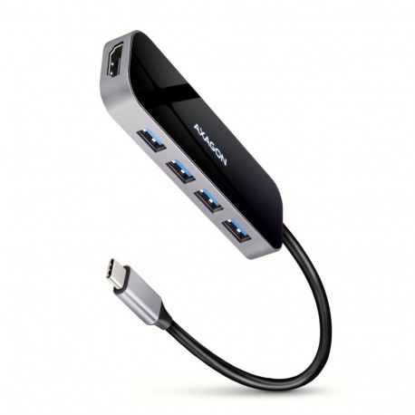 Axagon HMC-6H4A USB 3.2 Gen 1 hub, 4x USB-A, HDMI 4k/30Hz, PD 100W