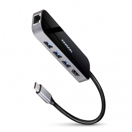 Axagon SuperSpeed USB-C COMBO 6in1 Hub | HMC-6GL