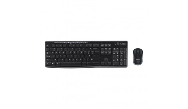 Logitech MK270 Wireless Keyboard and Mouse Combo, Black
