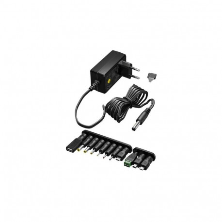 Goobay 64570 Universal Power Supply 3 V - 12 V, Max. 27 W, 2,25 A, Black