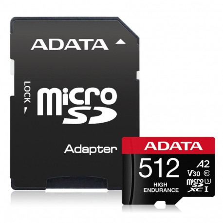 ADATA MEMORY MICRO SDXC 512GB W/AD./AUSDX512GUI3V30SHA2-RA1