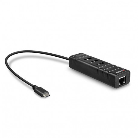 LINDY I/O HUB USB3.1 & LAN ADAPTER/43249