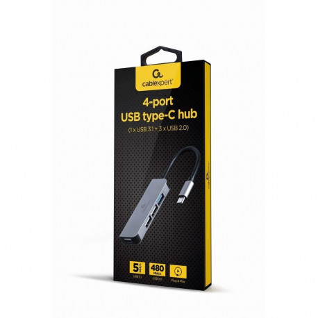 Cablexpert I/O HUB USB-C 4PORT/UHB-CM-U3P1U2P3-01