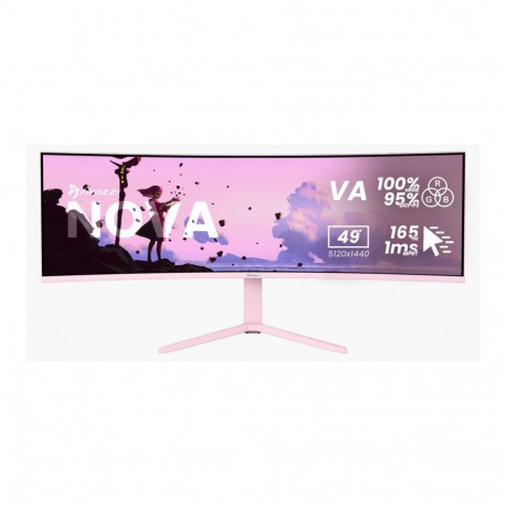 AROZZI Nova | 49 " | VA | 32:9 | 165 Hz | 4 ms | 5120 x 1440 pixels | 350 cd/m | HDMI ports quantity
