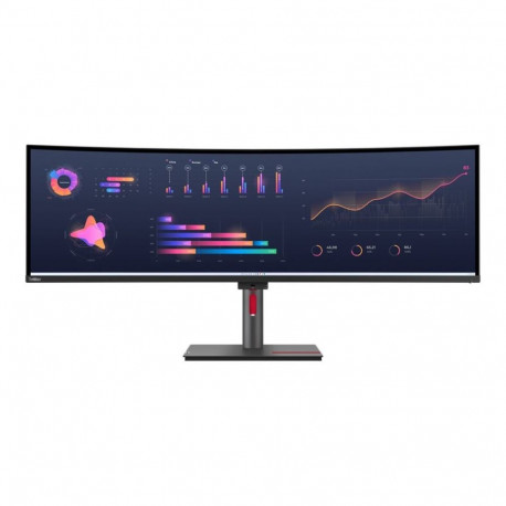 Lenovo ThinkVision P49w-30 49 ", IPS, 5120 x 1440, 32:9, 4 ms, 350 cd/m, Black, 1x Thunderbolt 4 Out