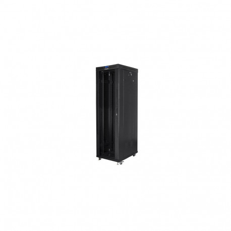 Lanberg Rack cabinet 19" free-standing 42U/600x1000 (flat pack) with glass door lCD V2, black |