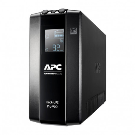 Schneider Electric APC Back-UPS Pro, 900VA/540W, Tower, 230V, 6x IEC C13 outlets, AVR, LCD, User Rep