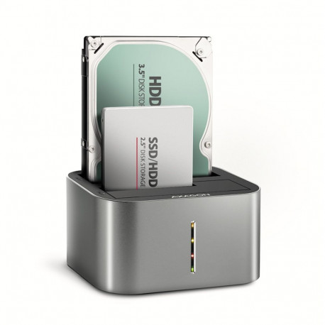 Axagon | SuperSpeed USB DUAL 2.5"/3.5" HDD/SSD DUAL dock | ADSA-DC