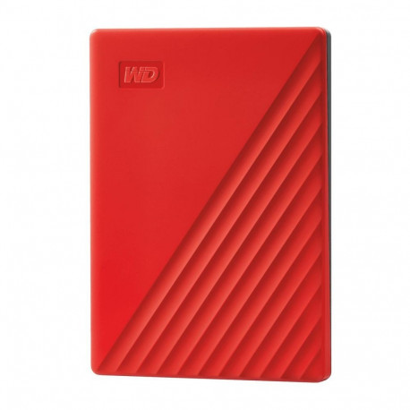 Western Digital External HDD||My Passport|4TB|USB 2.0|USB 3.0|USB 3.2|Colour Red|WDBPKJ0040BRD-WESN