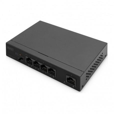 Digitus 4 Port Gigabit PoE Switch DN-95330-1 10/100/1000 Mbps (RJ-45), Unmanaged, Desktop, Ethernet 