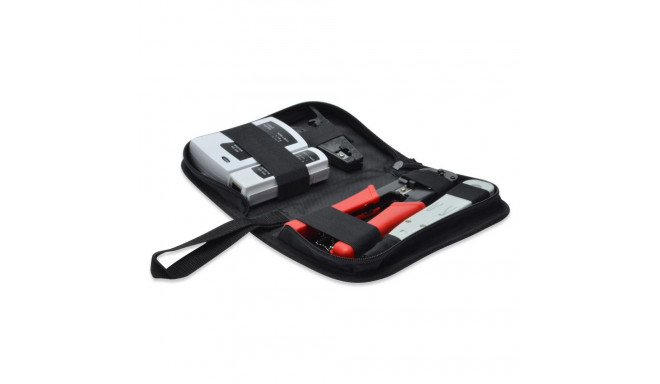 Digitus Network Tool Set, LAN Tester, Crimping Tool, Cut and Stripping Tool, Punch Down Tool