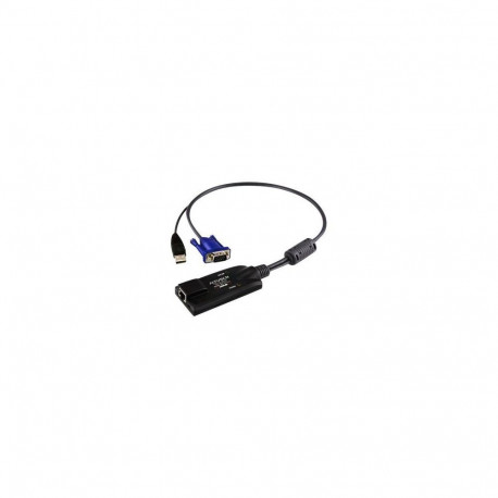 Aten USB VGA KVM Adapter 1 x RJ-45 Female, 1 x USB Male, 1 x HDB-15 Male