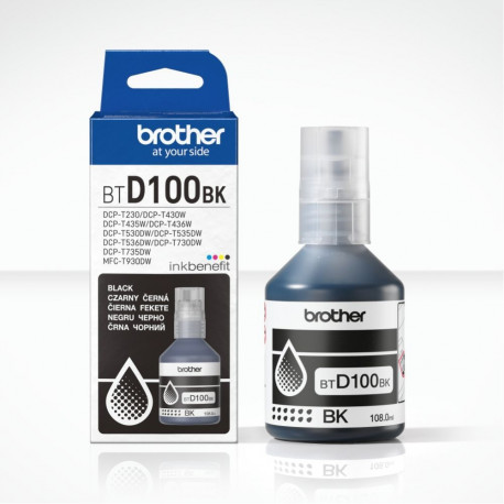 Brother BTD100BK Genuine Black Ink Bottle