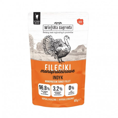 WIEJSKA ZAGRODA Fillet Turkey Mono - wet cat food - 85g