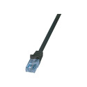 "Logilink Patch Cable Cat.6A U/UTP, black, 0,25m"