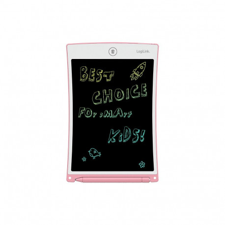 LCD kirjutustahvel 8.5", mitmevärviline, roosa