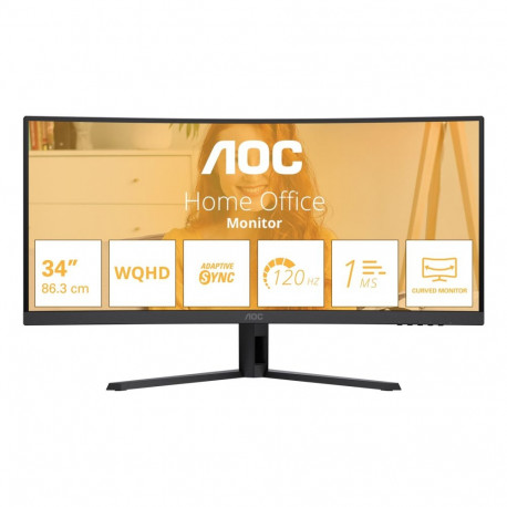 AOC B3 CU34B3E computer monitor 86.4 cm (34") 3440 x 1440 pixels Wide Quad HD LED Black