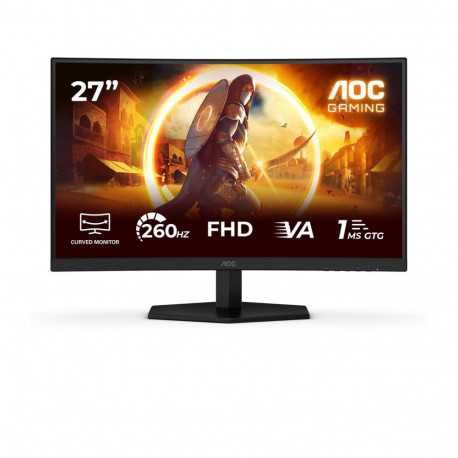 AOC arvutimonitor C27G42ZEP 68.6 cm (27") 1920 x 1080 pixels Full HD LCD, must, punane