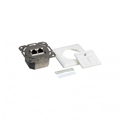 Logilink seinapesa Cat.6 2xRJ45 STP horisontaalne, signaalvalge