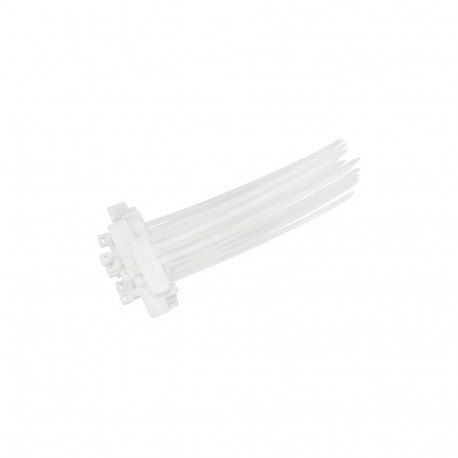 "Cable tie with marker, PA66, 100 pcs., transp., W: 2.5 mm, L: 100 mm"