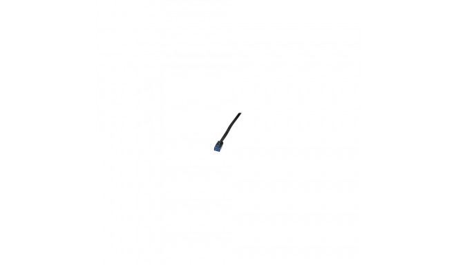 "Patch cable flat Cat.5e U/UTP, black, 1,0m"