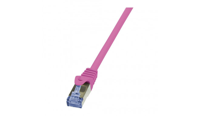"Patch Cable Cat.6A S/FTP pink 0,25m, PrimeLine"