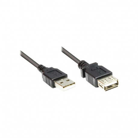 "Good Connections USB2.0 Verlängerung A-St.-A-Bu. schw."
