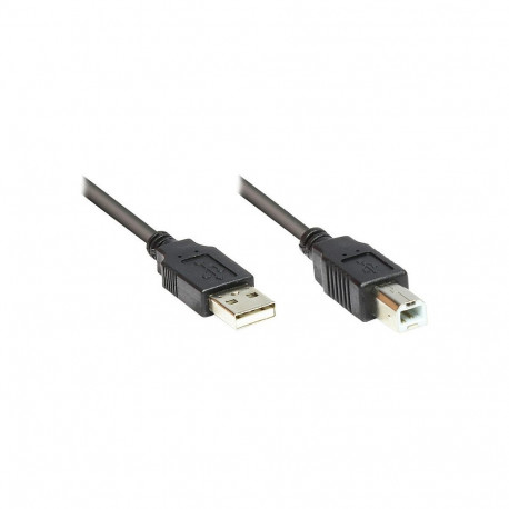"Good Connections USB2.0 Kabel A-B schw. 1m"