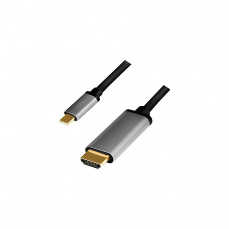 "USB-C Kabel 3.2 Gen1, C/M zu HDMI/M, 4K, Alu 1,8 m"