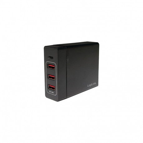 Logilink USB lauapealne laadimisadapter 3xUSB-A-port + 1xUSB-C-port, 60W