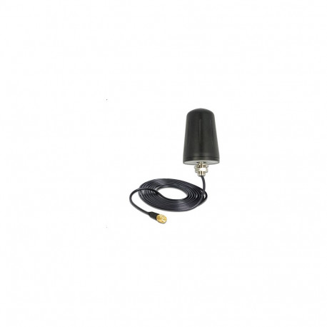 "WLAN 802.11 b/g/n Antenne SMA Stecker 2 dBi omnidirektional mit Anschlusskabel (RG-174, 3 m) Dachmo