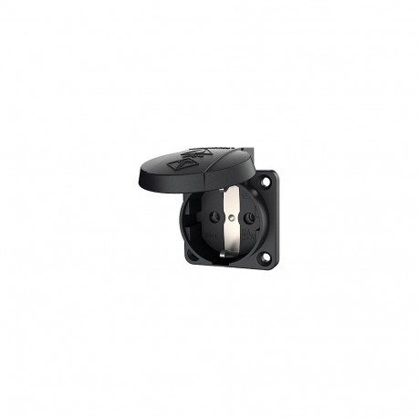 "Mennekes 16A2P+E 230V schwarz 11032 Schuko-Anbau-Steckdose f. Baustromvert"