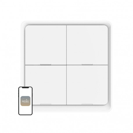 MOES ZT-SY-EU4S ZigBee 4-Button Scene Switch