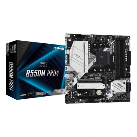 Mainboard|ASROCK|AMD B550|SAM4|MicroATX|1xPCI-Express 3.0 1x|1xPCI-Express 3.0 16x|1xM.2|1xPCI-Expre