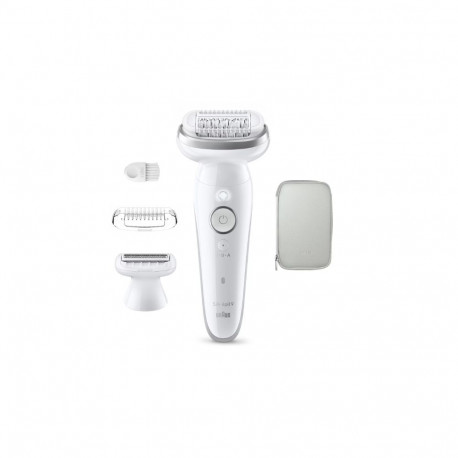 Braun epilaator Silk-épil 9 9-030 40 pintsetti, valge