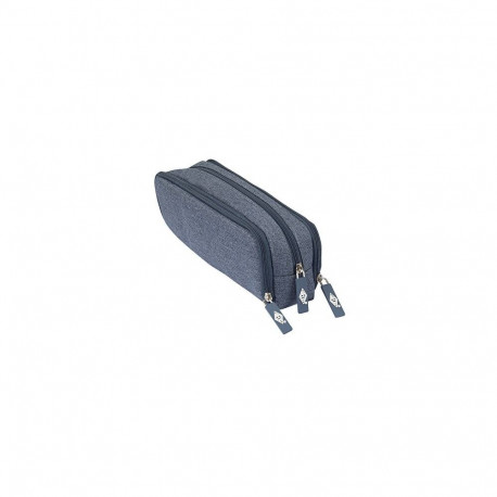 Pinal Wedo Denim, 3 jaotust, sinine polüester, 23x12x8 cm