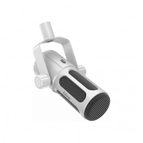 Microphone - Fifine Tank6 White | USB/XLR | 192 kHz/24-bit | Cardioid | Headphone Output
