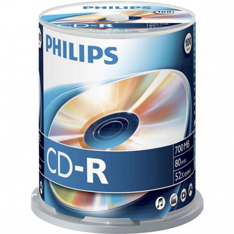 Philips CR7D5NB00/00 CD-R 700MB 80min 100-pack Cake Box
