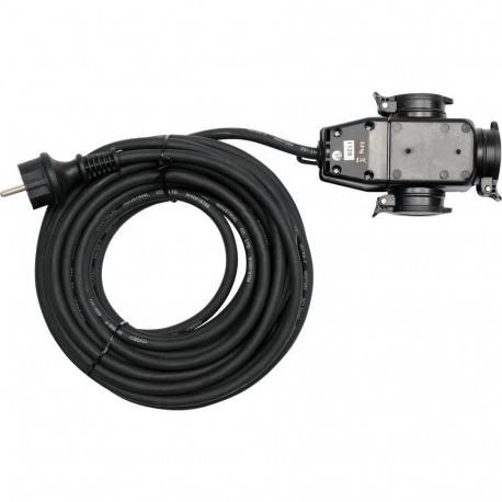 Yato YT-81162 power extension 20 m 3 AC outlet(s) Indoor/outdoor Black
