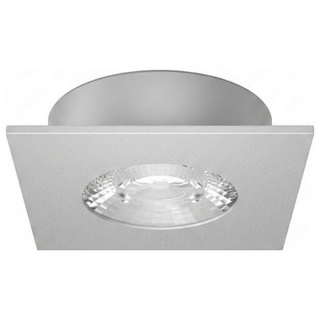 Synergy 21 Helios LED süvistatav laevalgusti, hõbedane, ruudukujuline, soe valge
