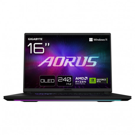 GigaByte sülearvuti AORUS MASTER 16 RYZ9 8940HX/32GB/1TBSSD/RTX5070Ti/W11 Pro