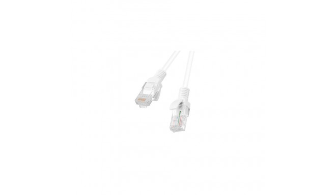 PATCHCORD CAT.6 UTP 10M WHITE FLUKE PASSED LANBERG