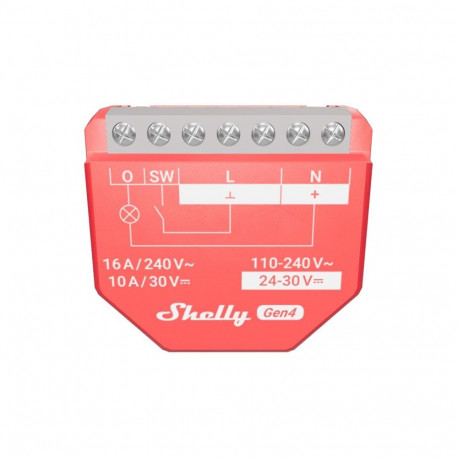 SHELLY lüliti 1PM Gen4 Matter WLAN Zigbee Bluetooth 16A PM