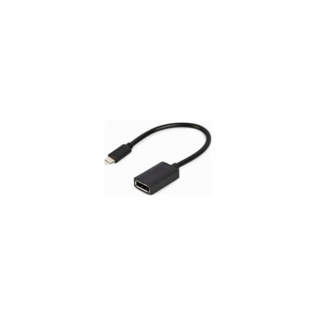 Gembird A-CM-DPF-02 video cable adapter 0.15 m USB Type-C DisplayPort Black