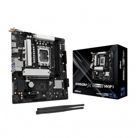 ASROCK emaplaat B860M-XG B860M-X GEN5 WIFI Intel B860 LGA 1851 (Socket V1) micro ATX DDR5-SDRAM 2x R