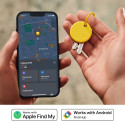 Chipolo POP – Bluetooth Tracker with Replaceable Battery for iOS & Android, Yellow