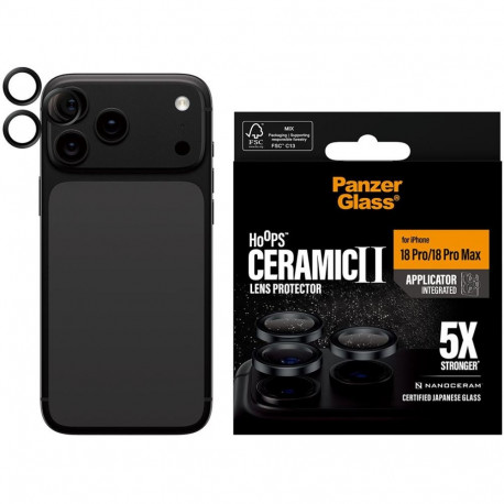 Kaamera kaitseklaas PanzerGlass iPhone 18 Pro/18 Pro Max Ceramic Hoops