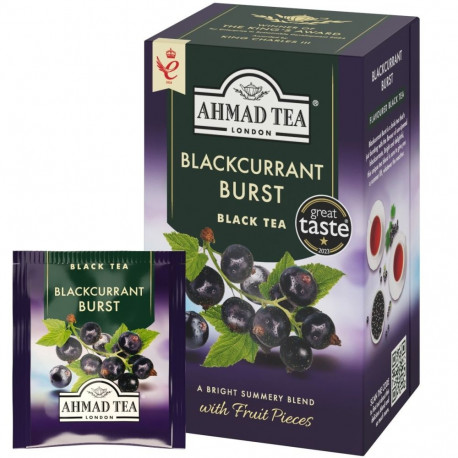 Must tee  Ahmad Alu Fruit Blackurrant, mustsõstra, 20 tk x 2 g (2 tk)
